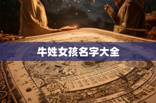 牛姓女孩名字大全