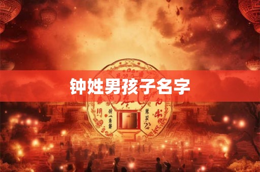 钟姓男孩子名字