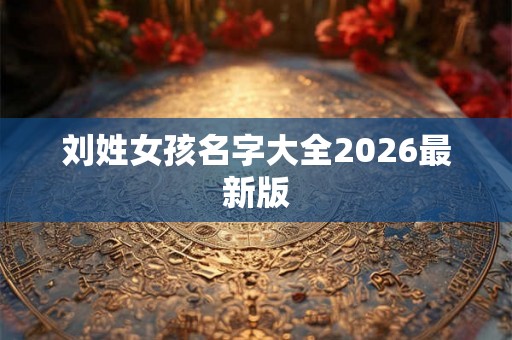 刘姓女孩名字大全2026最新版