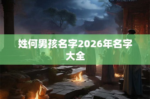 姓何男孩名字2026年名字大全