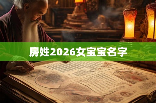 房姓2026女宝宝名字