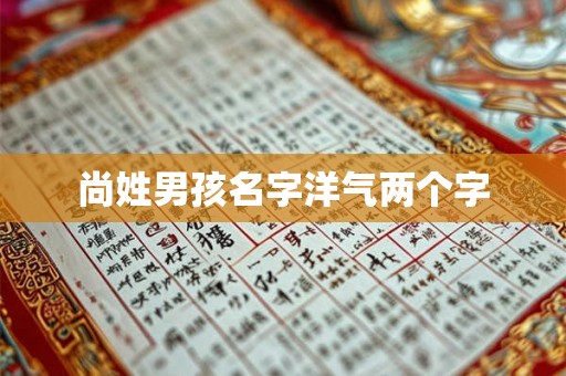 尚姓男孩名字洋气两个字