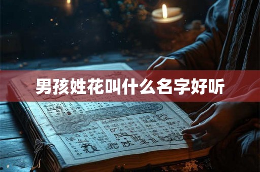 男孩姓花叫什么名字好听