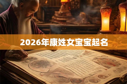 2026年康姓女宝宝起名