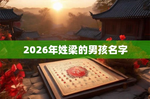 2026年姓梁的男孩名字