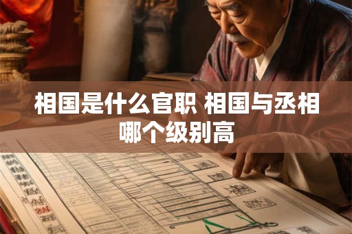相国是什么官职 相国与丞相哪个级别高