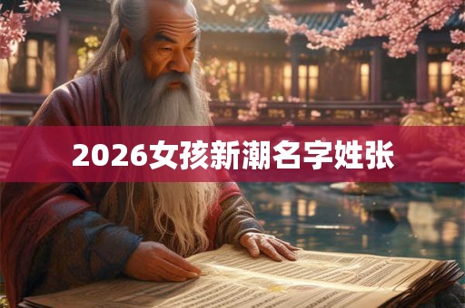 2026女孩新潮名字姓张