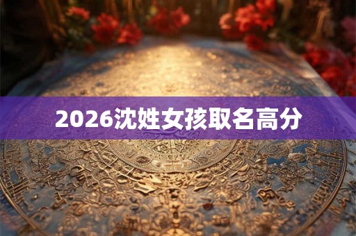 2026沈姓女孩取名高分