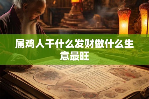 属鸡人干什么发财做什么生意最旺