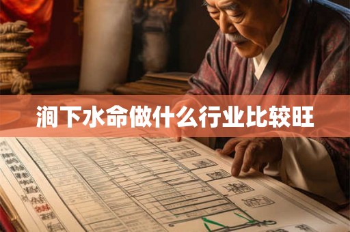 涧下水命做什么行业比较旺