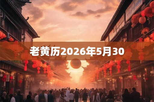 老黄历2026年5月30
