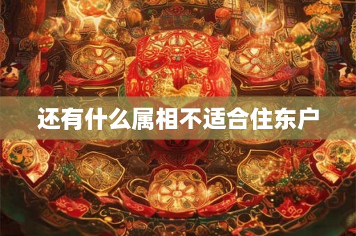 还有什么属相不适合住东户