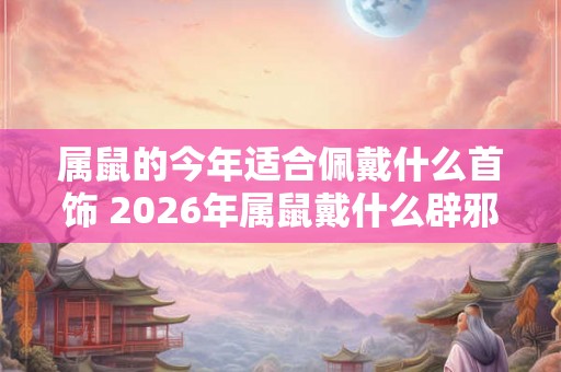属鼠的今年适合佩戴什么首饰 2026年属鼠戴什么辟邪转运