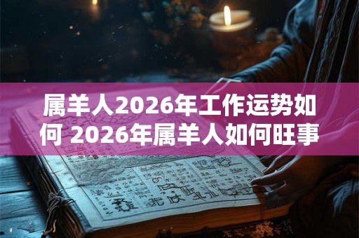 属羊人2026年工作运势如何 2026年属羊人如何旺事业