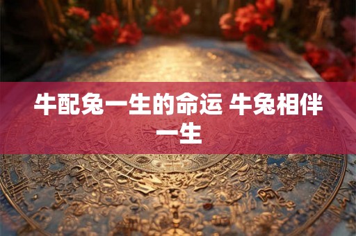 牛配兔一生的命运 牛兔相伴一生 牛配兔一生的命运 牛兔相伴一生