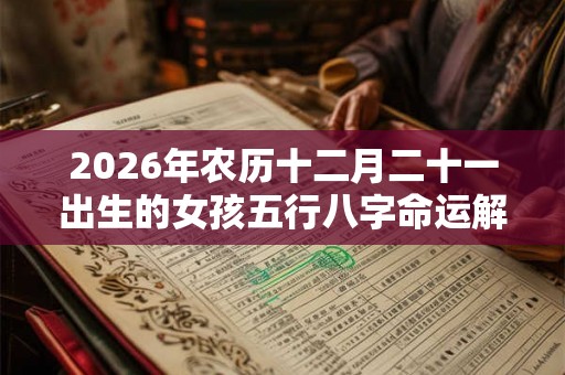 2026年农历十二月二十一出生的女孩五行八字命运解析
