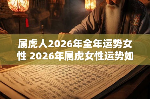 属虎人2026年全年运势女性 2026年属虎女性运势如何