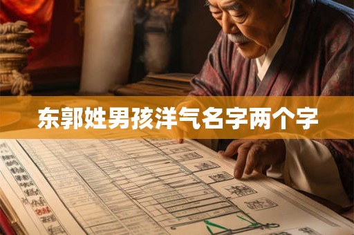 东郭姓男孩洋气名字两个字