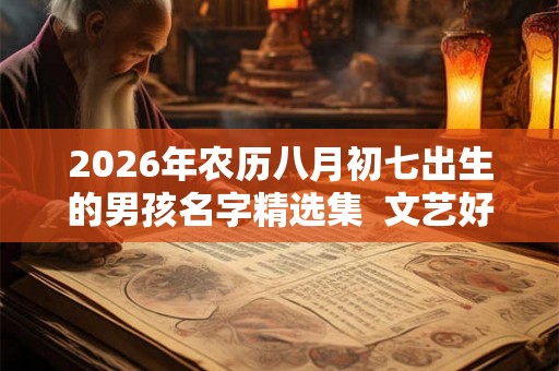 2026年农历八月初七出生的男孩名字精选集 文艺好听 2026年农历八月初七出生的男孩名字精选集 文艺好听