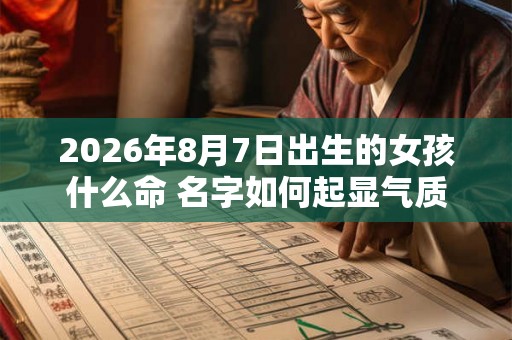 2026年8月7日出生的女孩什么命 名字如何起显气质 2026年8月7日出生的女孩什么命 名字如何起显气质
