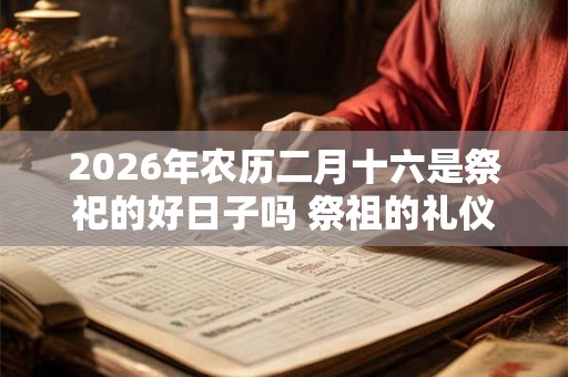 2026年农历二月十六是祭祀的好日子吗 祭祖的礼仪流程