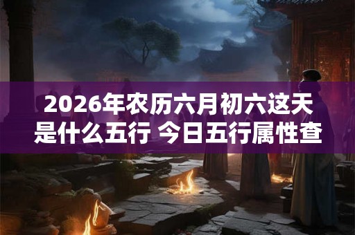 2026年农历六月初六这天是什么五行 今日五行属性查询 2026年农历六月初六这天是什么五行 今日五行属性查询
