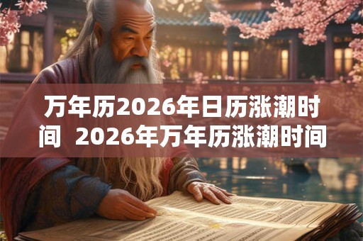 万年历2026年日历涨潮时间 2026年万年历涨潮时间 万年历2026年日历涨潮时间 2026年万年历涨潮时间