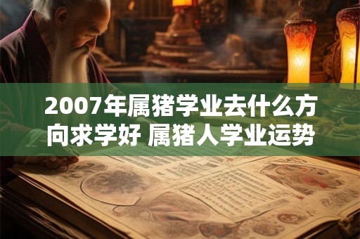 2007年属猪学业去什么方向求学好 属猪人学业运势怎样 2007年属猪学业去什么方向求学好 属猪人学业运势怎样