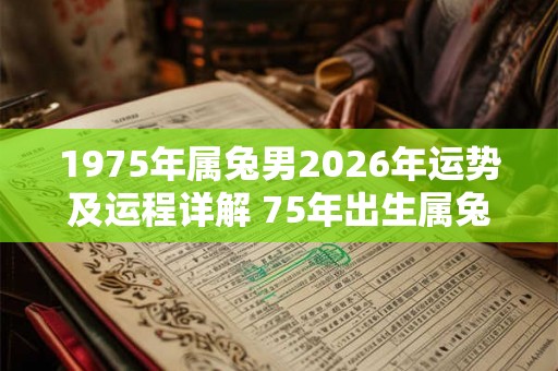 1975年属兔男2026年运势及运程详解 75年出生属兔人2026全年每月运势男性