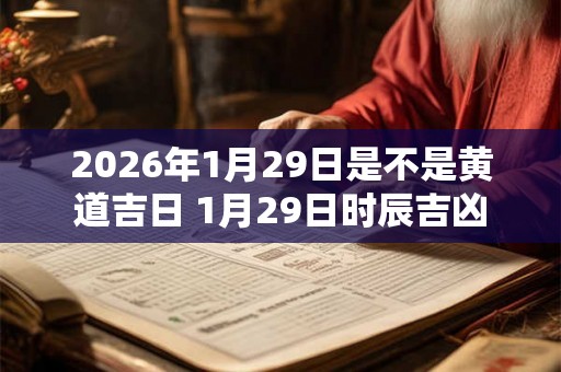 2026年1月29日是不是黄道吉日 1月29日时辰吉凶