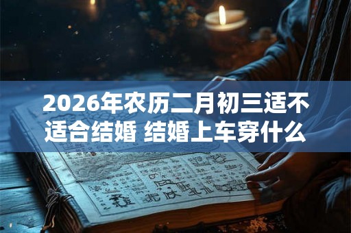 2026年农历二月初三适不适合结婚 结婚上车穿什么鞋