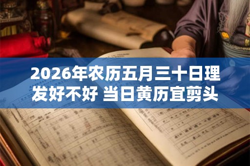 2026年农历五月三十日理发好不好 当日黄历宜剪头发吗 2026年农历五月三十日理发好不好 当日黄历宜剪头发吗