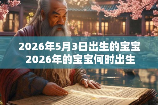 2026年5月3日出生的宝宝 2026年的宝宝何时出生 2026年5月3日出生的宝宝 2026年的宝宝何时出生