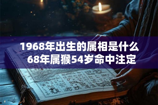 1968年出生的属相是什么  68年属猴54岁命中注定