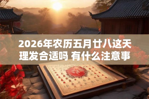2026年农历五月廿八这天理发合适吗 有什么注意事项