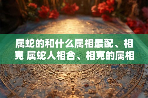 属蛇的和什么属相最配、相克 属蛇人相合、相克的属相有哪些