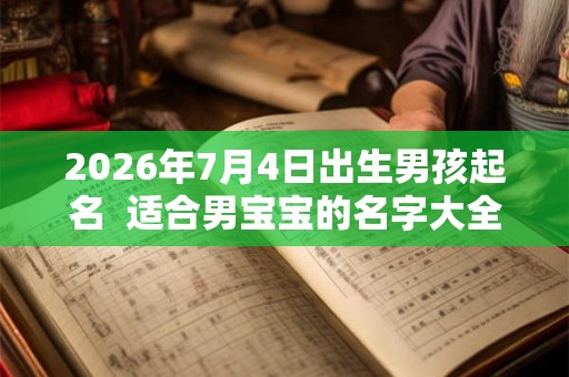 2026年7月4日出生男孩起名  适合男宝宝的名字大全