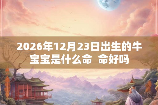 2026年12月23日出生的牛宝宝是什么命 命好吗 2026年12月23日出生的牛宝宝是什么命 命好吗