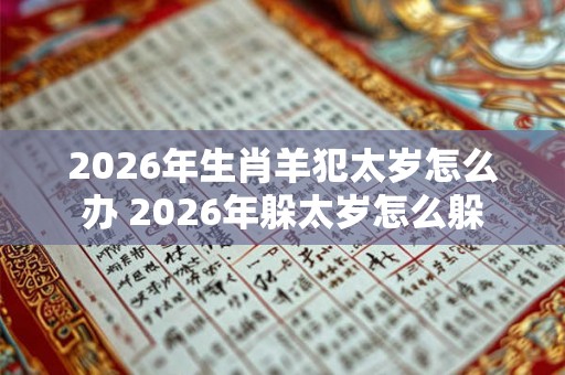 2026年生肖羊犯太岁怎么办 2026年躲太岁怎么躲
