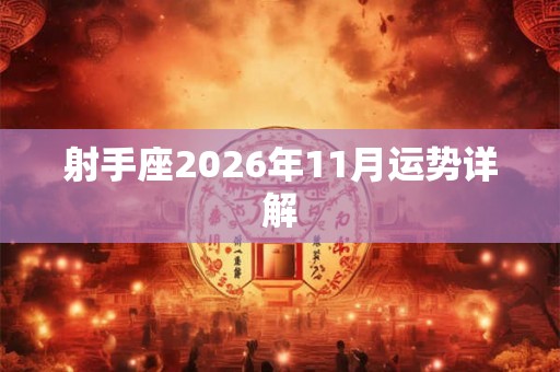 射手座2026年11月运势详解