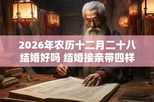 2026年农历十二月二十八结婚好吗 结婚接亲带四样东西 2026年农历十二月二十八结婚好吗 结婚接亲带四样东西