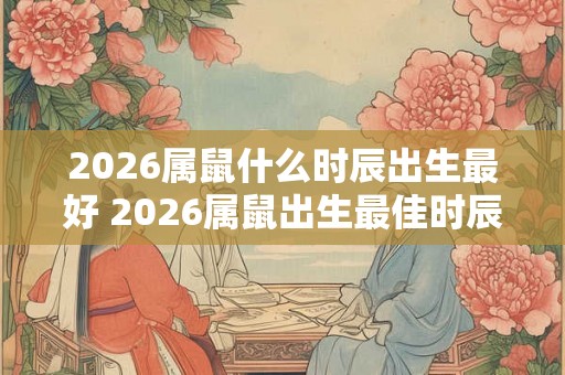 2026属鼠什么时辰出生最好 2026属鼠出生最佳时辰