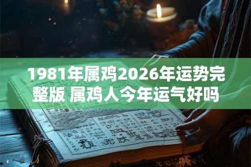 1981年属鸡2026年运势完整版 属鸡人今年运气好吗