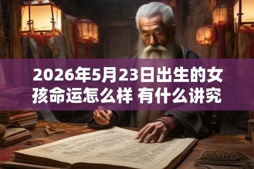 2026年5月23日出生的女孩命运怎么样 有什么讲究 2026年5月23日出生的女孩命运怎么样 有什么讲究