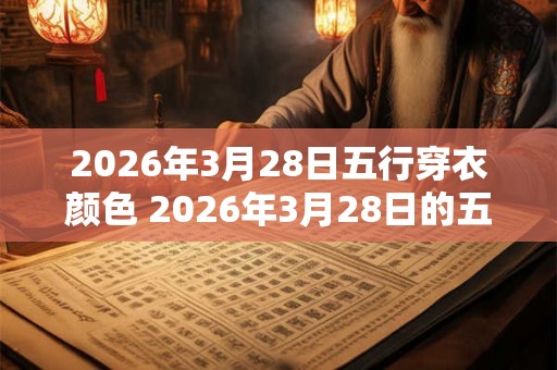 2026年3月28日五行穿衣颜色 2026年3月28日的五行穿衣颜色应该是什么