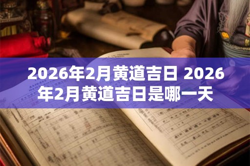 2026年2月黄道吉日 2026年2月黄道吉日是哪一天 2026年2月黄道吉日 2026年2月黄道吉日是哪一天