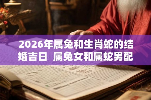 2026年属兔和生肖蛇的结婚吉日  属兔女和属蛇男配不