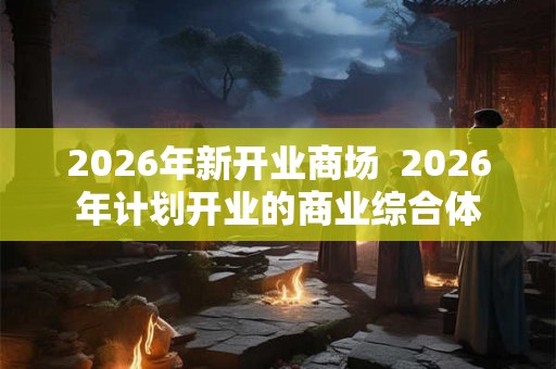 2026年新开业商场 2026年计划开业的商业综合体 2026年新开业商场 2026年计划开业的商业综合体