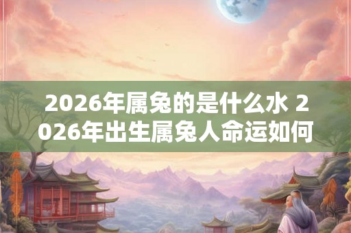 2026年属兔的是什么水 2026年出生属兔人命运如何
