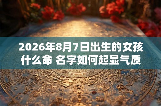 2026年8月7日出生的女孩什么命 名字如何起显气质